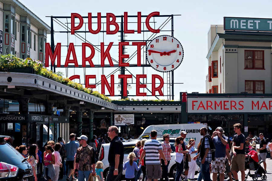 Pike Place Market: A bustling hub of culture, crafts, and cuisine.