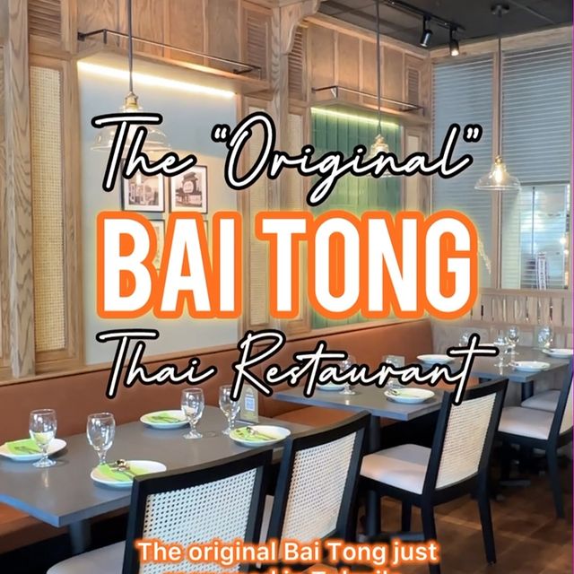 The origins of Bai Tong: from a humble diner to a beloved Thai culinary destination. 